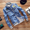 New Fashion Male Pilot Denim Jacket Mens Jackets Casual Bomber Baseball Clothing Men Brand Jean Jacket and Coats Spring Autumn