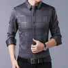 Men Casual Spring Luxury Plaid Long Sleeve Slim Shirt Shirtsocial Fashions Mens Male High Quality Big Size Office-wear Clothing