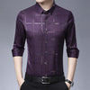Men Casual Spring Luxury Plaid Long Sleeve Slim Shirt Shirtsocial Fashions Mens Male High Quality Big Size Office-wear Clothing