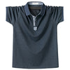 Summer Men Polo Shirt Mens Classic Solid Polo Shirts Cotton Shirt 6XL Large Size Casual Fashion Men Outwear Clothing Tops Tees