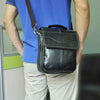 Quality Original Leather Male Casual Shoulder Messenger bag Cowhide Fashion Cross-body Bag 8