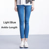 Women Jeans Plus Size Casual high waist summer Autumn Pant Slim Stretch Cotton Denim Trousers for woman Blue black 4xl 5xl 6xl