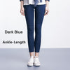 Women Jeans Plus Size Casual high waist summer Autumn Pant Slim Stretch Cotton Denim Trousers for woman Blue black 4xl 5xl 6xl