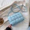 Small Weave Flap Bags For Women 2020 New Good Quality Fashion PU Leather Shoulder Crossbody Bag Female Summer Handbags