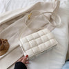 Small Weave Flap Bags For Women 2020 New Good Quality Fashion PU Leather Shoulder Crossbody Bag Female Summer Handbags