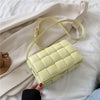 Small Weave Flap Bags For Women 2020 New Good Quality Fashion PU Leather Shoulder Crossbody Bag Female Summer Handbags