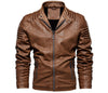 Mountainskin Men's Leather Jacket Winter Autumn Mens Motorcycle PU Coat Warm Fashion Slim Outwear Male Brand Clothing SA812