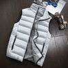 Mens Jacket Sleeveless Vest Winter Fashion Casual Slim Coats Brand Clothing Cotton-Padded Men's Vest Men Waistcoat Big Size 666