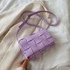 Small Weave Flap Bags For Women 2020 New Good Quality Fashion PU Leather Shoulder Crossbody Bag Female Summer Handbags