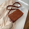 Small Weave Flap Bags For Women 2020 New Good Quality Fashion PU Leather Shoulder Crossbody Bag Female Summer Handbags