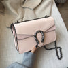 2019 New Shoulder Bag Chains Messenger Bag Fashion Girls Casual Handbag Simple Leisure Personality Small Square Women Bag