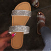 Women Summer Flat Bling Slippers Ladies Crystal Soft Flip Flops Female Outdoor Casual Beach Shoes Woman Slides New Fashion 2020