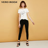 Vero Moda Women's Slim Fit Wrap Stretch Denim Pants Crop Jeans | 316449501