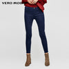 Vero Moda Women's Slim Fit Wrap Stretch Denim Pants Crop Jeans | 316449501