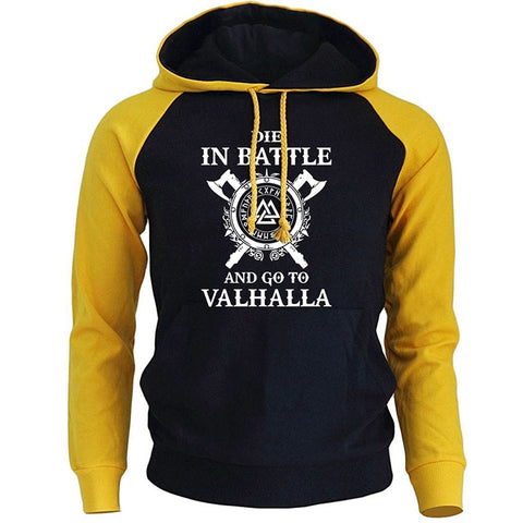Autumn Winter Fleece Sweatshirt Men 2019 New Fashion Brand Men's Clothing Raglan Sleeve Hoodies VIKINGS Harajuku Hoody Pullovers