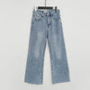 BGTEEVER Streetwear Denim Blue Button Fly Loose Wide Leg Denim Jeans Women High Waist Tassel Vintage Female Jeans Pants 2020