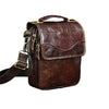 Quality Original Leather Male Casual Shoulder Messenger bag Cowhide Fashion Cross-body Bag 8