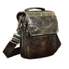 Quality Original Leather Male Casual Shoulder Messenger bag Cowhide Fashion Cross-body Bag 8