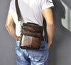 Quality Original Leather Male Casual Shoulder Messenger bag Cowhide Fashion Cross-body Bag 8