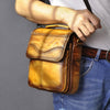 Quality Original Leather Male Casual Shoulder Messenger bag Cowhide Fashion Cross-body Bag 8
