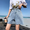 GUUZYUVIZ Casual 5XL Plus Size Denim Shorts Jeans Woman Jean Shorts Women Summer High Waist Short Feminino Spodenki Damskie