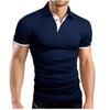 DIMUSI Men Tops Shirts Summer Fashion Men Short Sleeve Slim Polos Shirts Male Tops Tees Para Hombre Brand Clothing 5XL,YA910