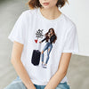 Summer Women  T-shirt 2019 Fashion Thin Section T Shirt Harajuku Printed Tshirt Leisure Streetwear Female Clothing