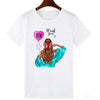 Summer Women  T-shirt 2019 Fashion Thin Section T Shirt Harajuku Printed Tshirt Leisure Streetwear Female Clothing