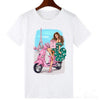 Summer Women  T-shirt 2019 Fashion Thin Section T Shirt Harajuku Printed Tshirt Leisure Streetwear Female Clothing
