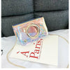 The Newest Fashion Bags Suit More Clothing Women Holographic Bag Clear Transparent Tote Hologram Handbag Purse Laser
