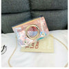 The Newest Fashion Bags Suit More Clothing Women Holographic Bag Clear Transparent Tote Hologram Handbag Purse Laser