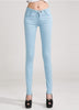 Autumn Elastic Women Pencil Jeans Pants Candy Colored Mid Waist Zipper Slim Fit Skinny Female Jean 2018 Fashion Full Length Pant