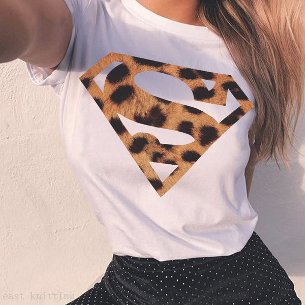 2019 New Fashion Graphic Print T Shirts Women Vogue Tshirts Casual Short Sleeves Tops Tees Feamle Clothing
