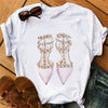 2019 New Fashion Graphic Print T Shirts Women Vogue Tshirts Casual Short Sleeves Tops Tees Feamle Clothing