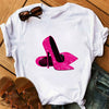2019 New Fashion Graphic Print T Shirts Women Vogue Tshirts Casual Short Sleeves Tops Tees Feamle Clothing