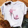 2019 New Fashion Graphic Print T Shirts Women Vogue Tshirts Casual Short Sleeves Tops Tees Feamle Clothing