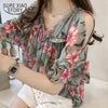 2020 new fashion sweet style women clothing printed casual plus size women tops short sleeved blouses loose women shirts 0615 40