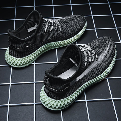 INS hip hop Spring Summer Fashion Fly Weave Sneakers Lighted Breathable Men Casual Shoes Jogging Tenis Masculino Sneaker