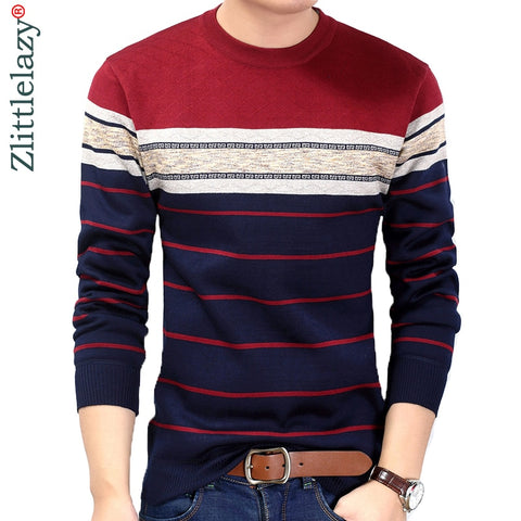 2020 Fashion Casual Clothing Social Fitness Bodybuilding Striped T Shirts Men T-shirt Jersey Tee Shirt Pullover Sweater Camisa