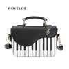 FGGS-3 color Leather Shoulder Bags For Women Messenger Bags Fashion Hit Color Piano Printing Handbag Sweet Style Crossbody Bags